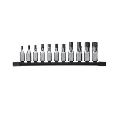 MILWAUKEE 11-teilig Innensechskant Bit-Steckschlüsseleinsatz metrisch 3/8" Set