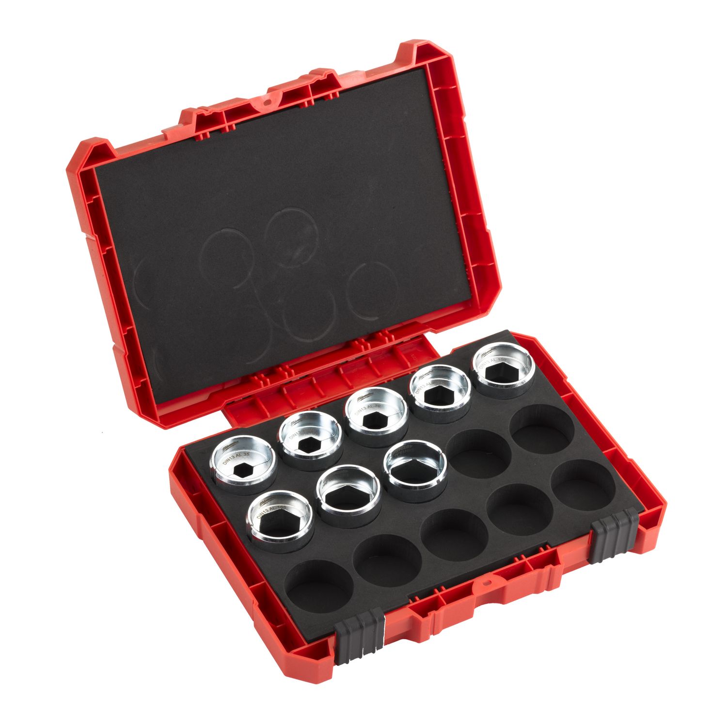 MILWAUKEE DIN 13 AL   9-teiliges Set 16-300 mm Presseinsatz für hydraulisches Akku-Presswerkzeug