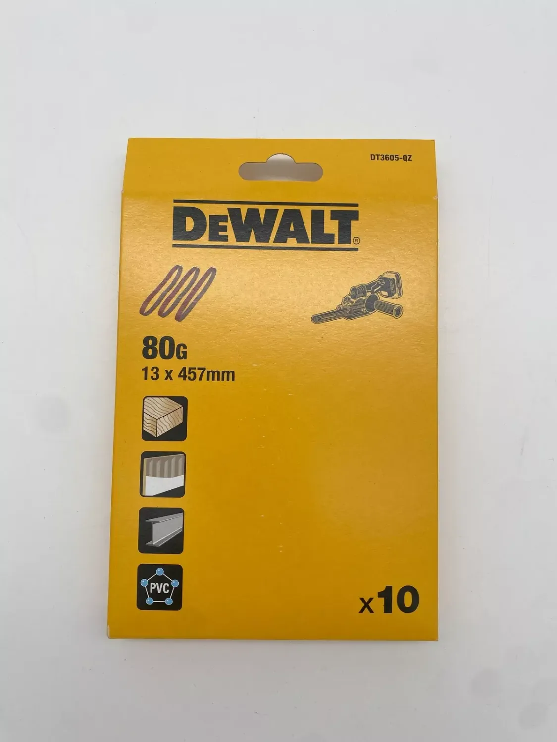 DEWALT DT3605-QZ Schleifband Bandfeile 13x457mm 80G