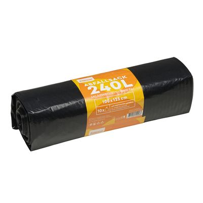 Abfallsack LDPE 240l schwarz 100 Stk