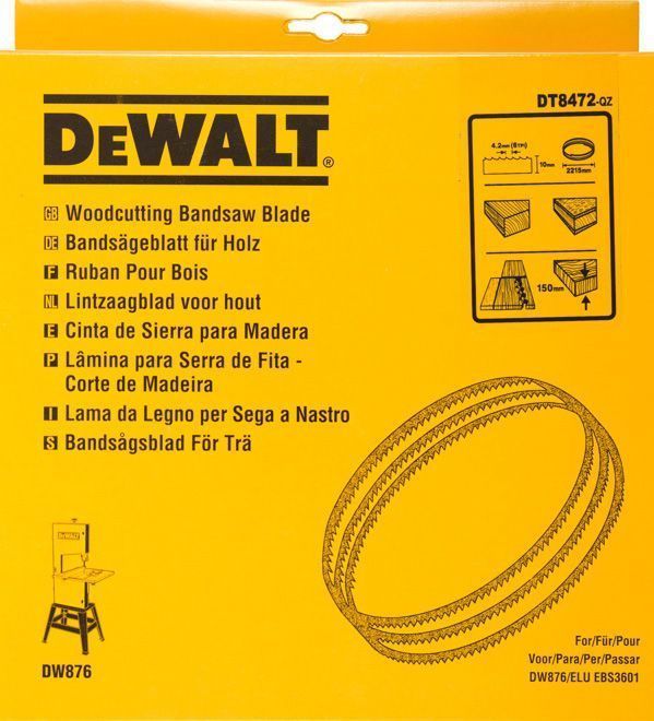 DEWALT DT8472-QZ Bandsägebl 2215x10x0,4mm 4,2mm