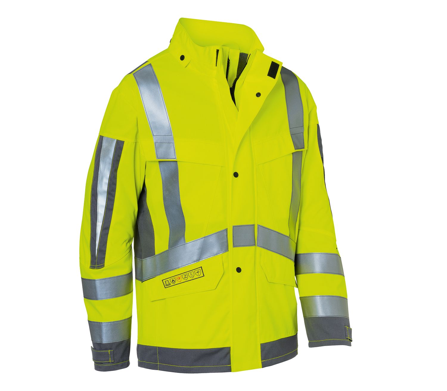 KÜBLER PROTECTIQ HIGH VIS Wetterjacke arc2 PSA 3 warngelb/anthrazit M