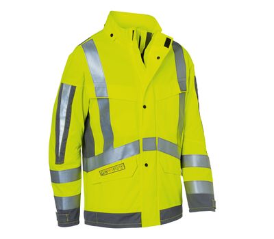 KÜBLER PROTECTIQ HIGH VIS Wetterjacke arc2 PSA 3 warngelb/anthrazit M