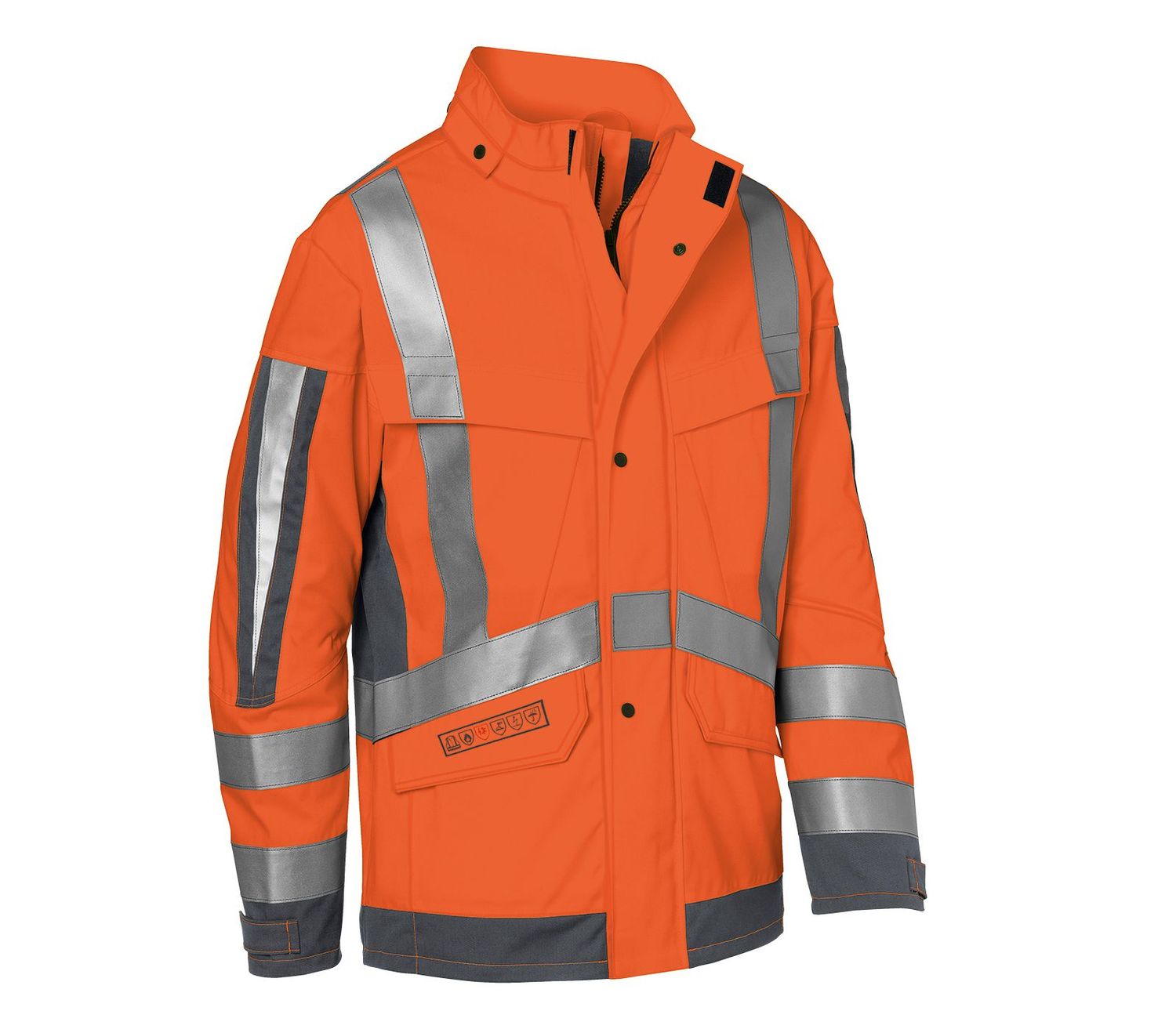 KÜBLER PROTECTIQ HIGH VIS Wetterjacke arc2 PSA 3 warnorange/anthrazit S