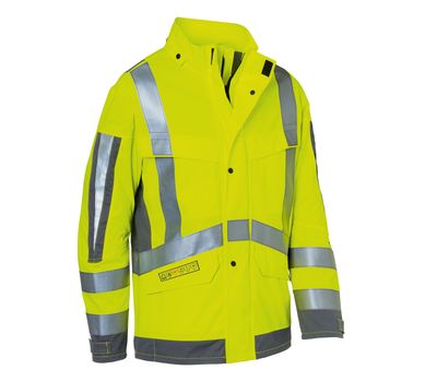 KÜBLER PROTECTIQ HIGH VIS Wetterjacke arc2 PSA 3 warngelb/anthrazit 3XL