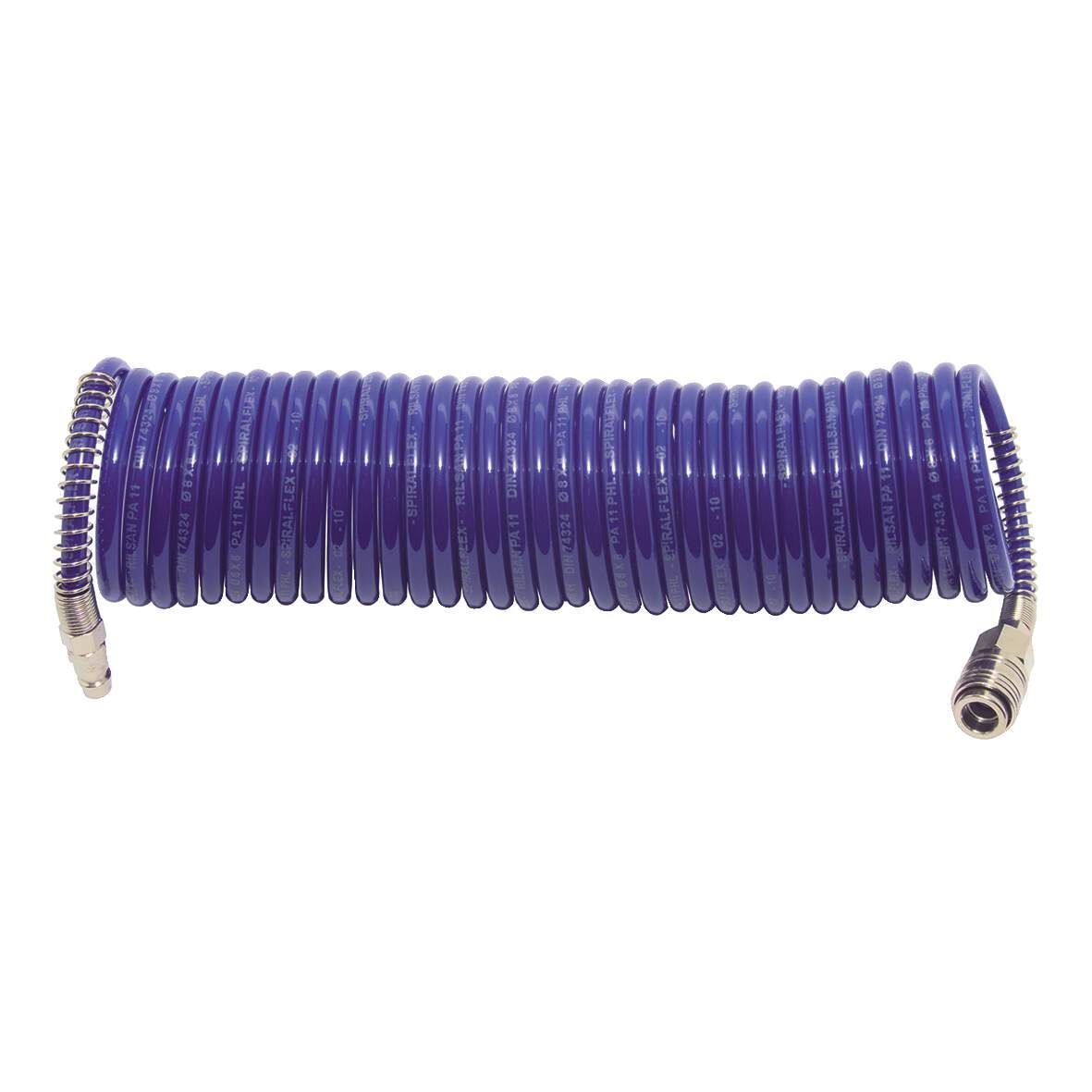 PROFIAIR Spiralschlauch mit Anschlüssen Rilsan 10m DM 6x8mm