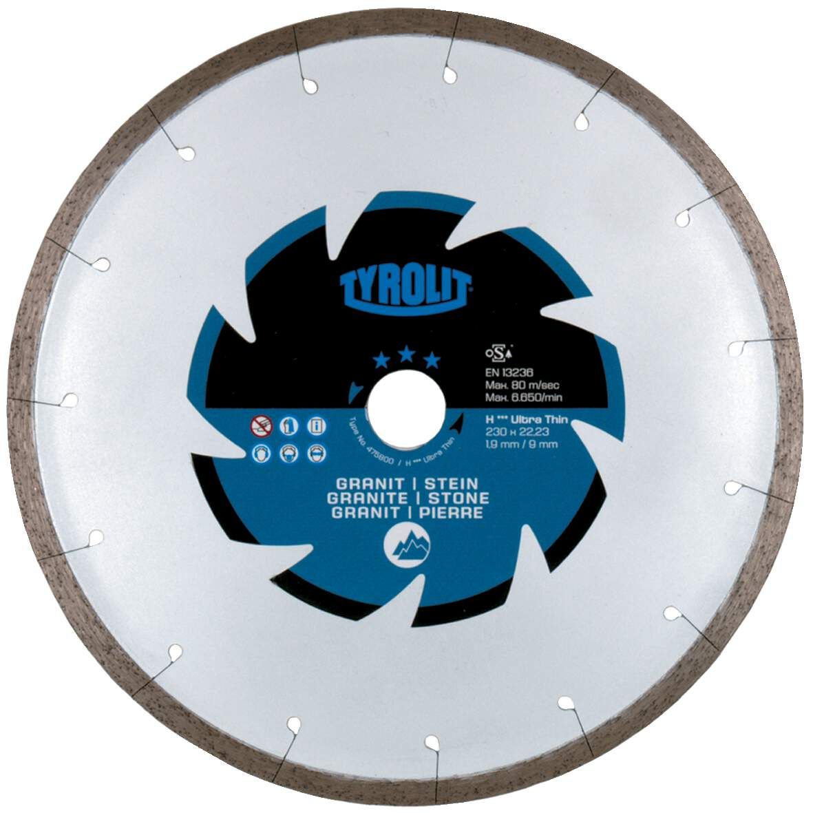 TYROLIT Diamanttrennscheibe Premium C3 DCHP1-FC 115x1,2x22,23mm