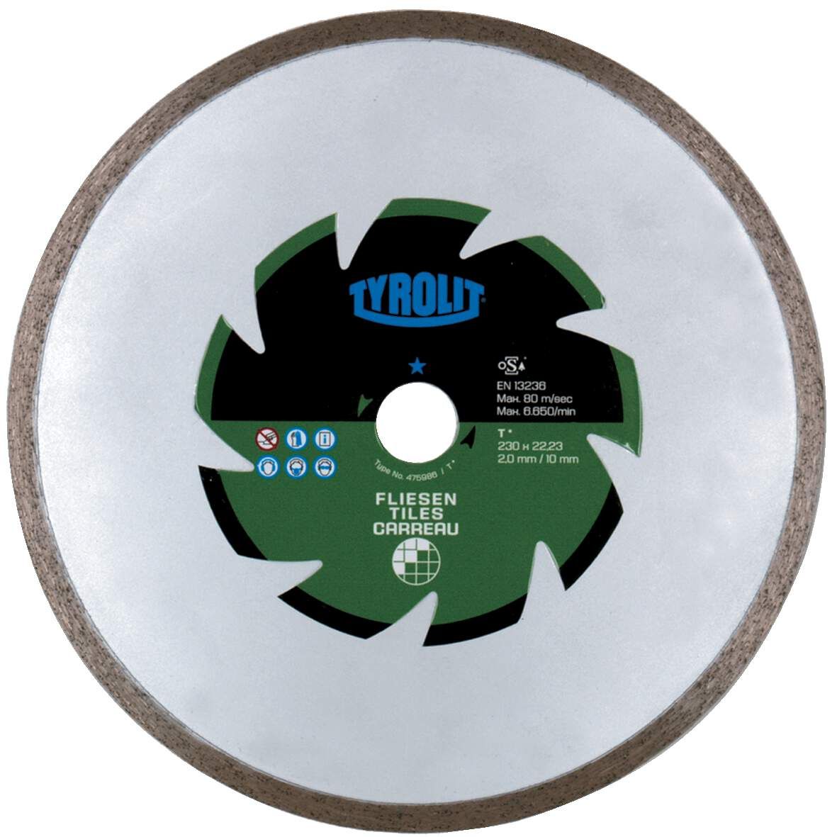 TYROLIT Diamanttrennscheibe Basic 1A1R DCTB1 125x1,6x22,23mm