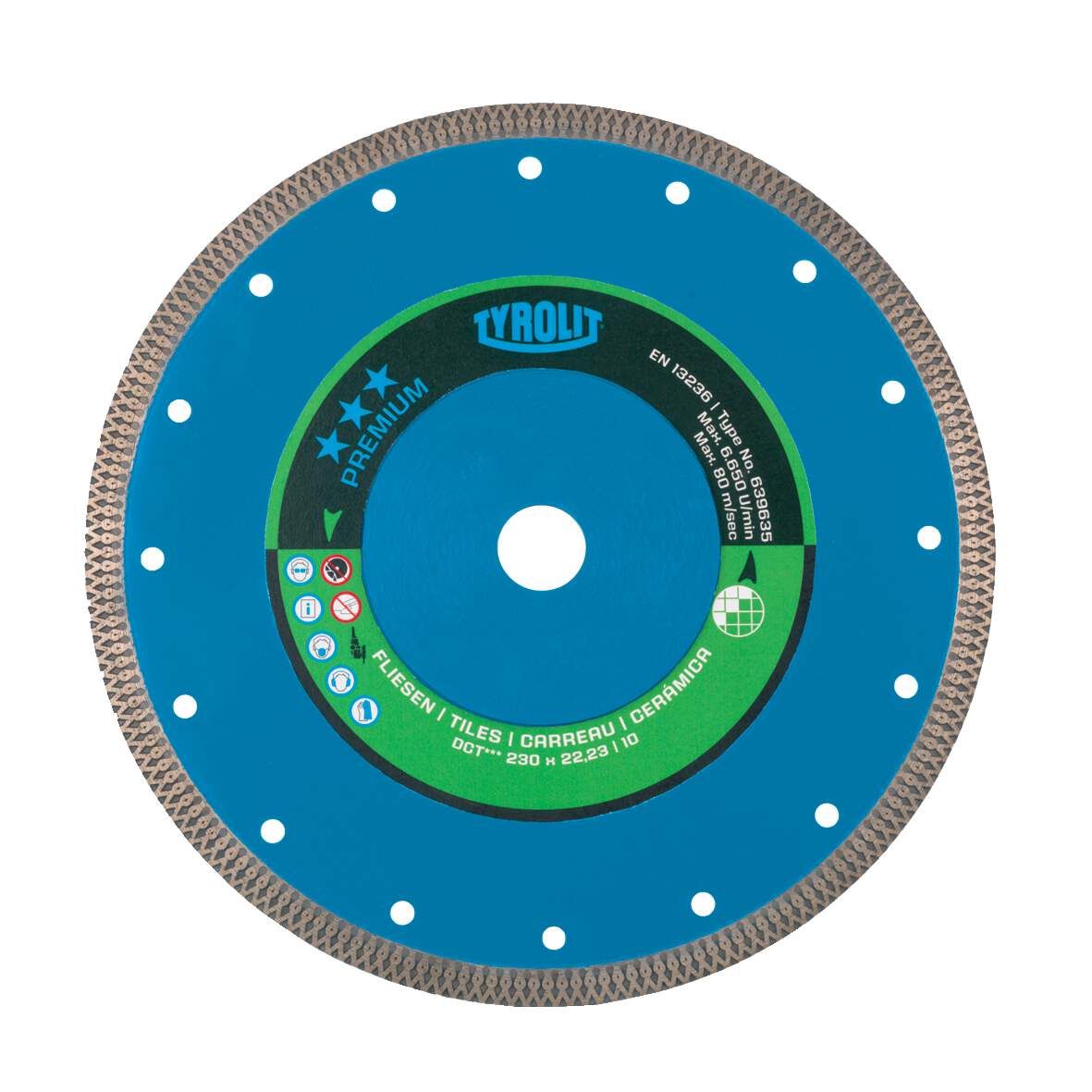 TYROLIT Diamanttrennscheibe Premium 1A1R DCT 115x1,2x22,23mm