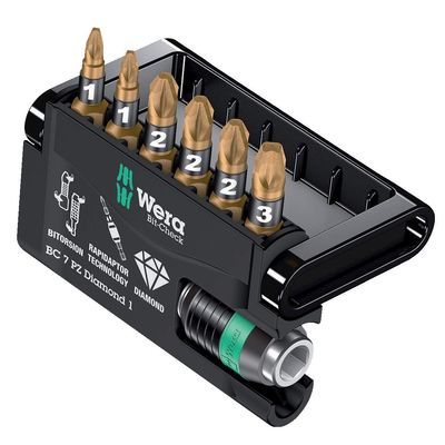 WERA Bit-Check 7 PZ Diamond 1 7-teilig