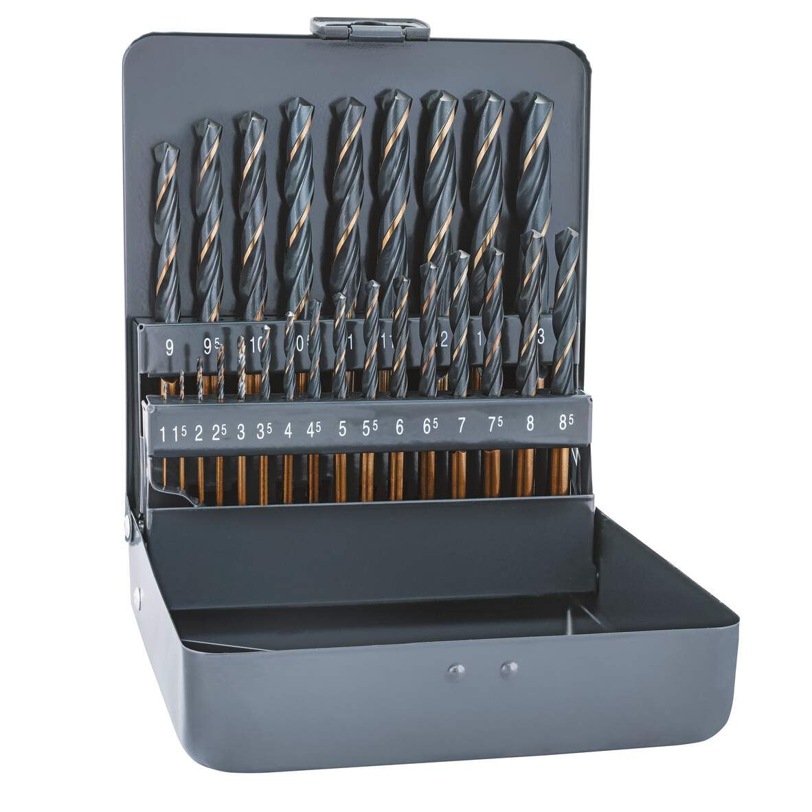 ALPEN Spiralbohrerkassette S-Master 25-teilig, KM, DM 1,0-13,0x0,5mm