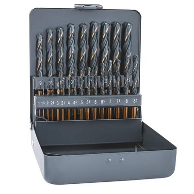 ALPEN Spiralbohrerkassette S-Master 25-teilig, KM, DM 1,0-13,0x0,5mm