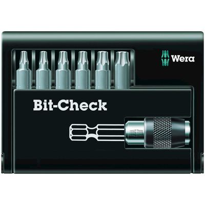 WERA Bit Check 8067/6 Z BO TORX mit Loch sortiert 7-teilig