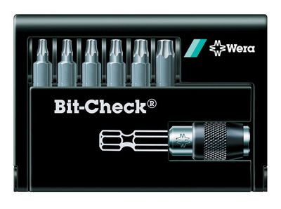 WERA Bit Check 8067/6 Z BO TORX mit Loch sortiert 7-teilig