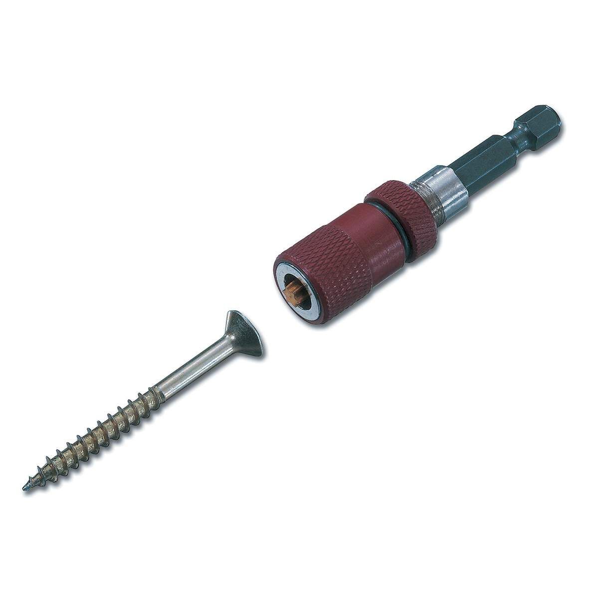 STUBAI Bithalter mit Magnet und Tiefenanschlag 60mm 1/4&quot;