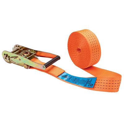 KERBL Ratschenzurrgurt 1-teiligorange 6m/50mm,Zugkraft 4t