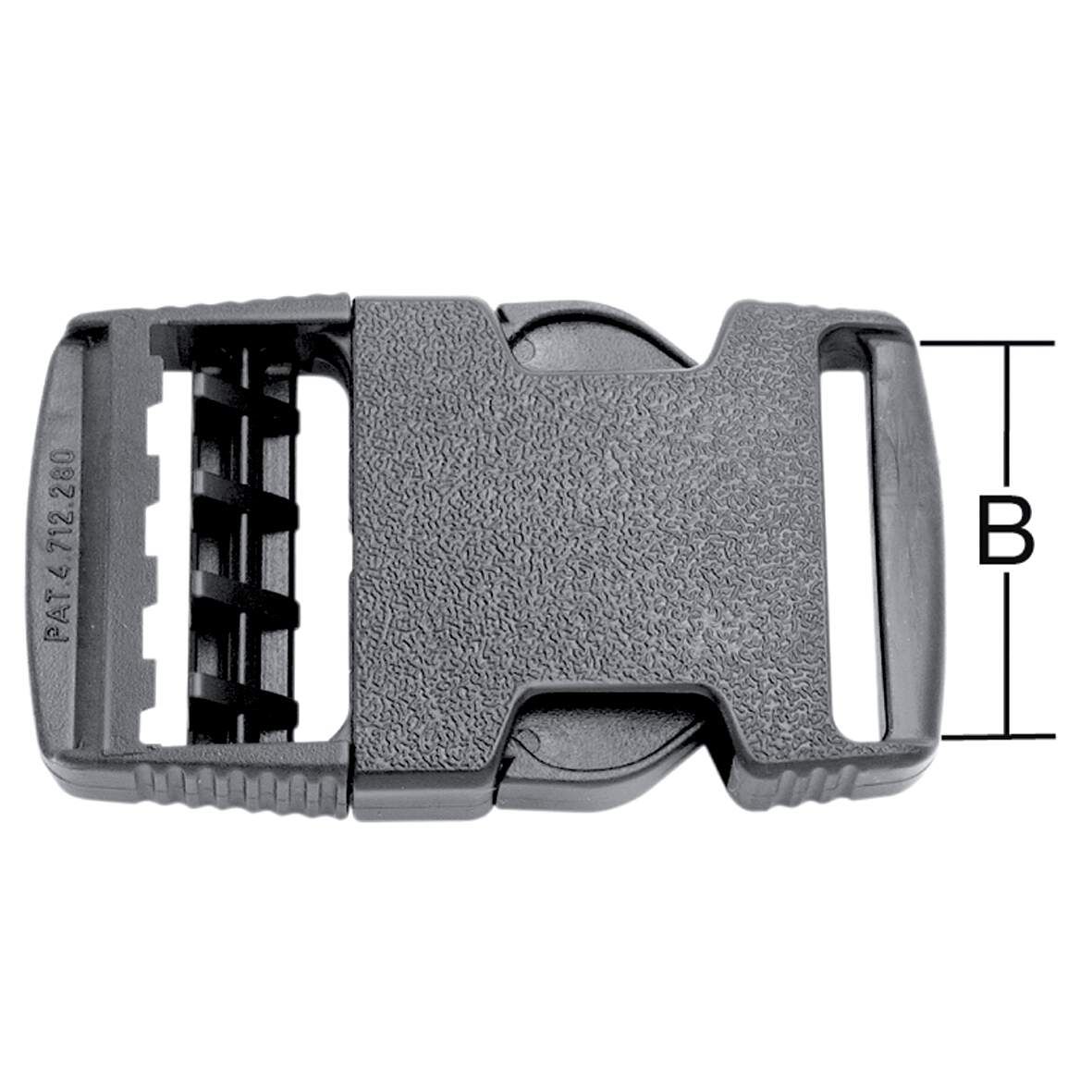 VORMANN Steckverschluss Kunststoff 40mm für Gurte