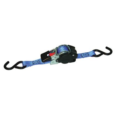 KERBL Automatik Zurrgurt blau 3m 25mm,mit S-Haken,Zugkraft 600kg