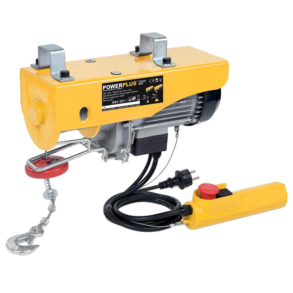 VARO Elektro-Seilzug 300/600kg mit Umlenkrolle