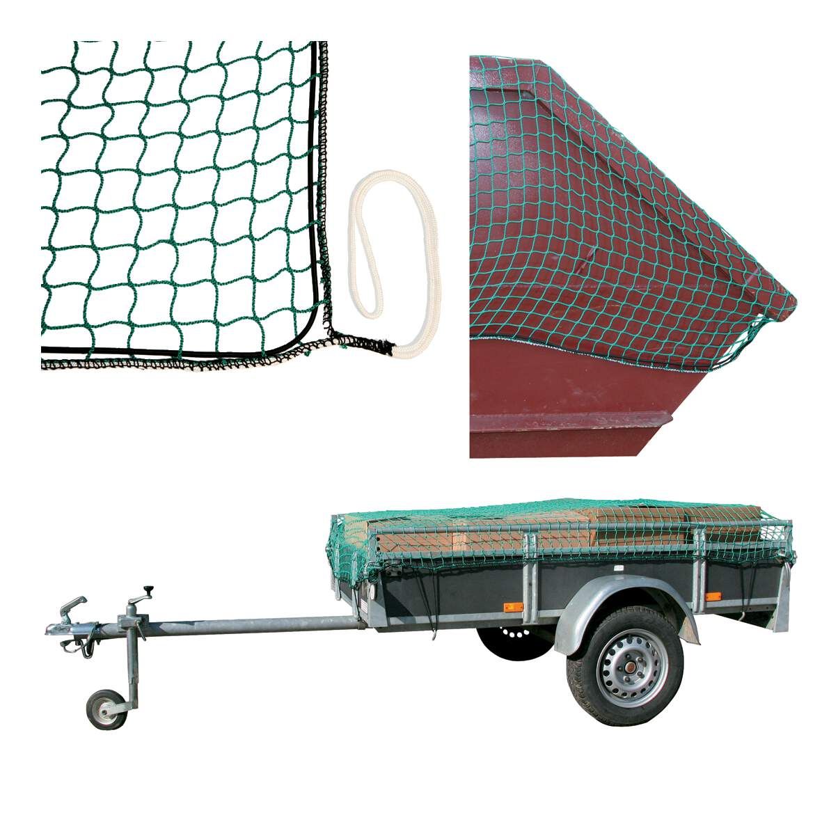 KERBL Ladungssicherungsnetz 2,0x2,5m Maschenweite 30mm/Stärke 1,8m