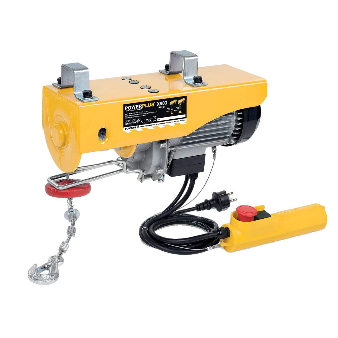 VARO Elektro-Seilzug 400/800kg mit Umlenkrolle