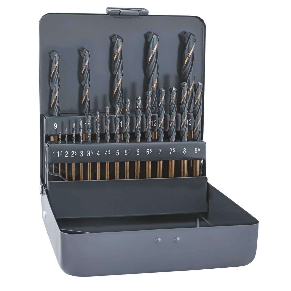 ALPEN Spiralbohrerkassette S-Master 21-teilig,KM,DM 1-8,5x0,5/9-13x0,1