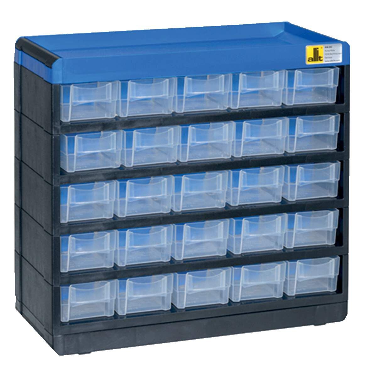 ALLIT Kleinteilemagazin Pro Kunststoff  25 Schubladen, 285x300x135mm
