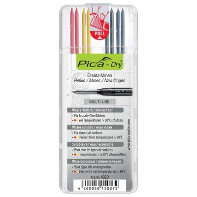 PICA Minenset Basis Pica DRY 8 Stück (2rot,2gelb,4schwarz)