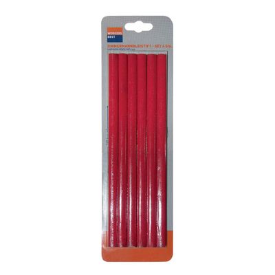 WORKERS BEST Zimmermannsbleistift-Set 6-teilig 240mm