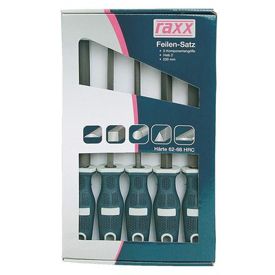 RAXX Feilensatz 5-teilig