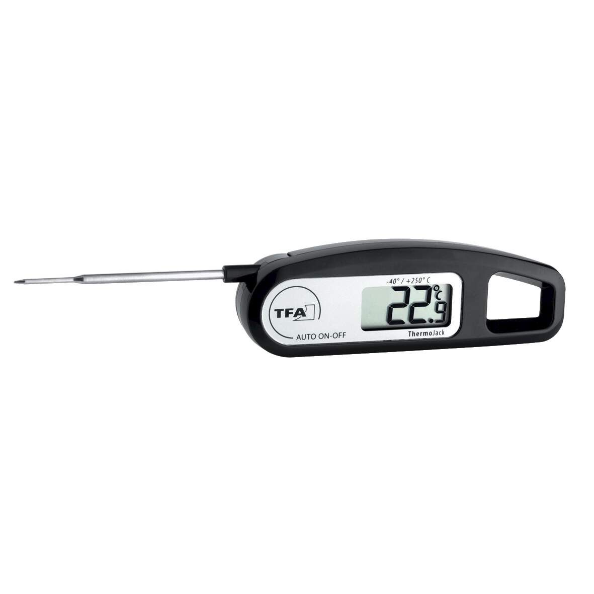 TFA Bratenthermometer Thermo Jack dig. schwarz klappbar