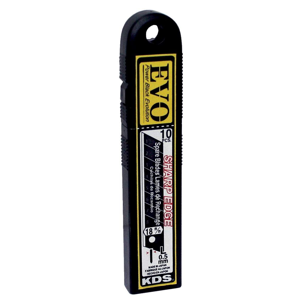 KDS Ersatzklingen Power Black 18mm Evolution 1 Packung=10 Stück