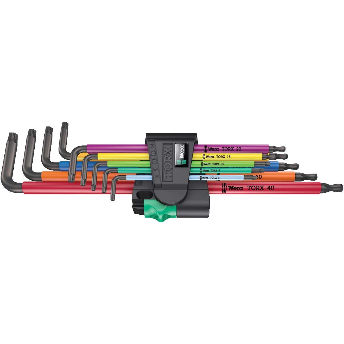 WERA Winkelschlüsselsatz TX XL 967/ 9, Multicolour 1