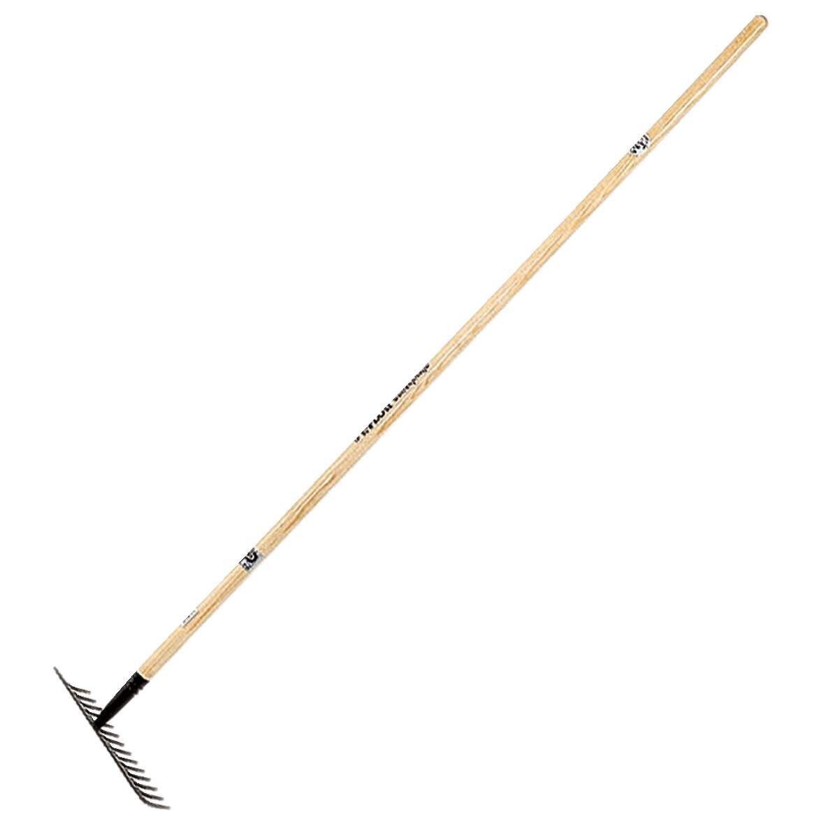 FREUND Gartenrechen 14 Zinken mit Stiel