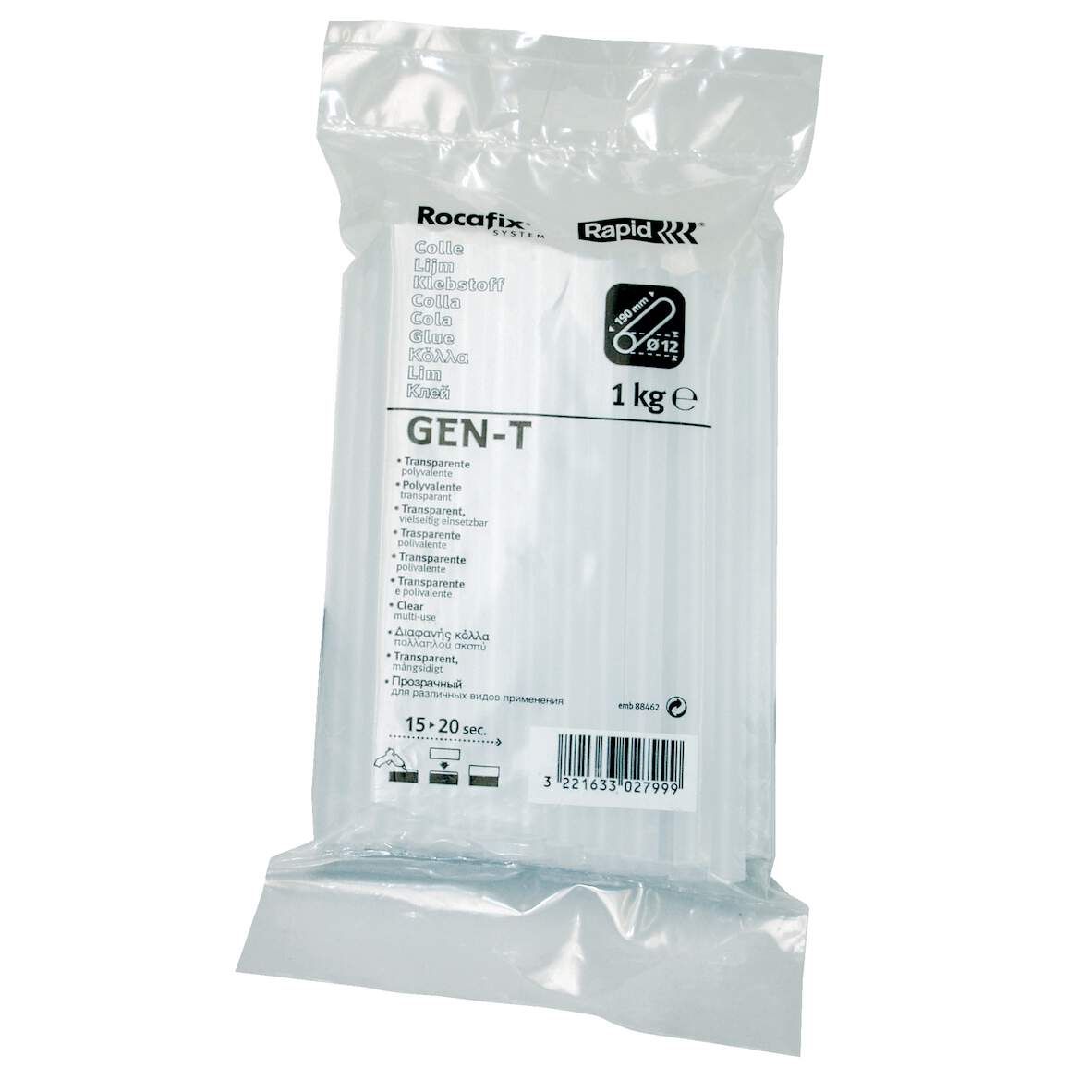 RAPID Klebepatronen GEN-T transp. 12x190mm 1000g