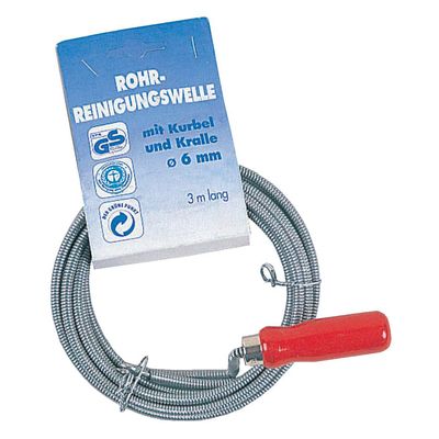 Heimwerker-Rohrreinigungswelle mit Kurbel und Griff 5mx9mm