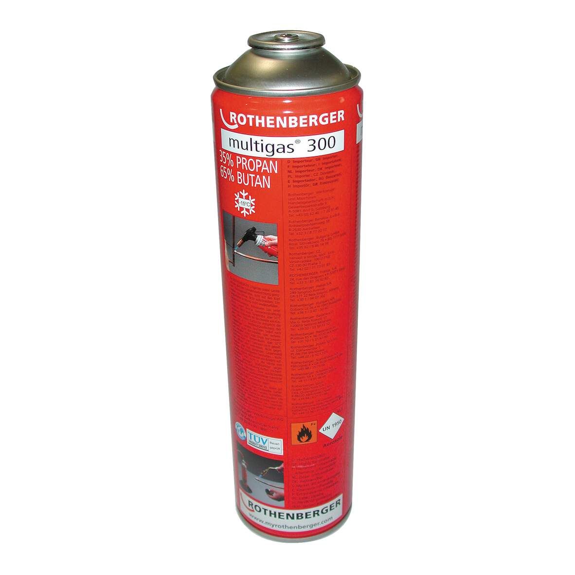 ROTHENBERGER Gaskartusche Multigas 300 600ml -2100°C