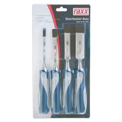 RAXX Stechbeitelsatz 4-teilig Kst.heft 6,12,18,26mm, SB