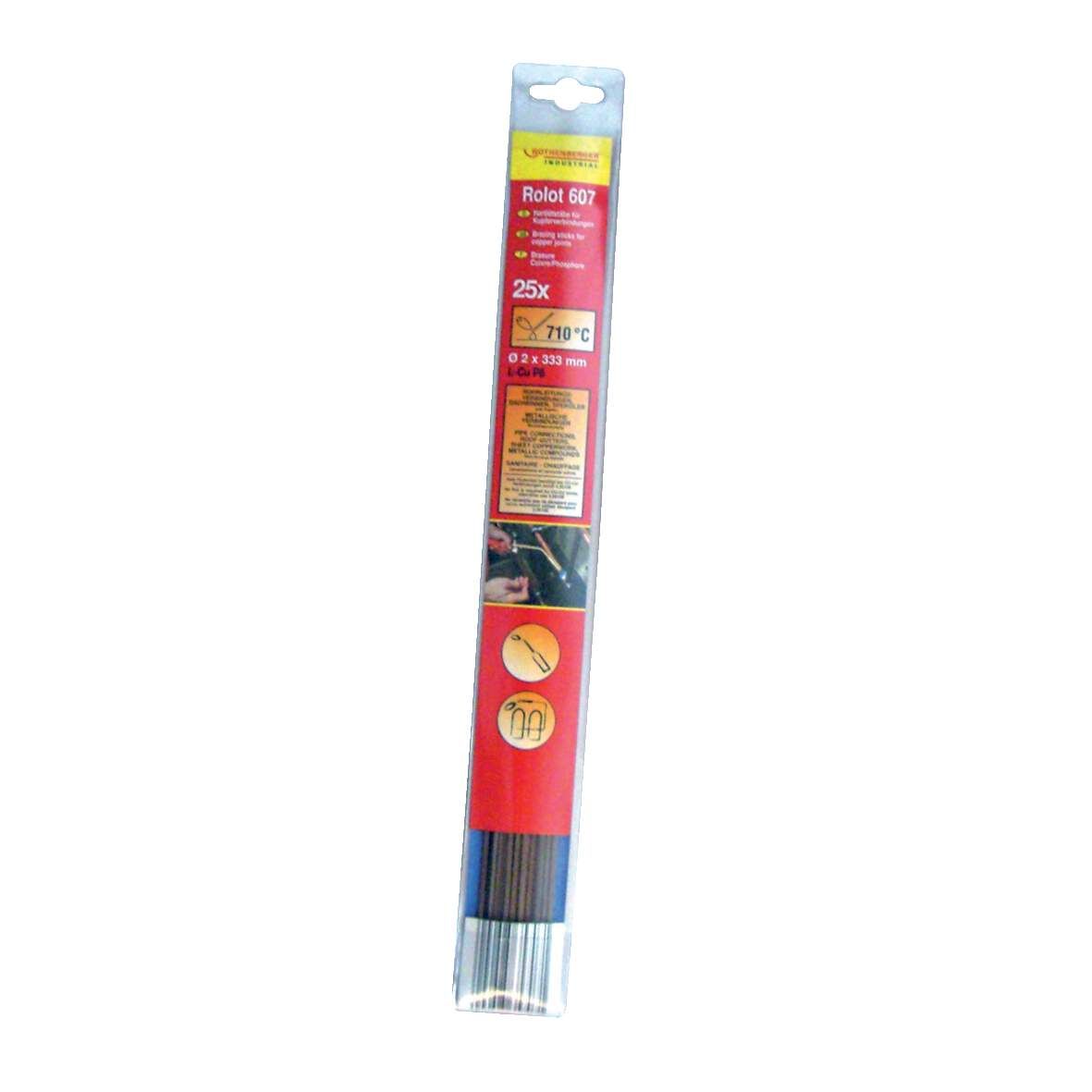 ROTHENBERGER Hartlötstäbe für Kupferrohr blank DM 2x333mm 5er SB