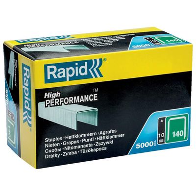 RAPID Heftklammern Stahl 140 10mm Kartonbox 1 Pkg.=5000 Stück