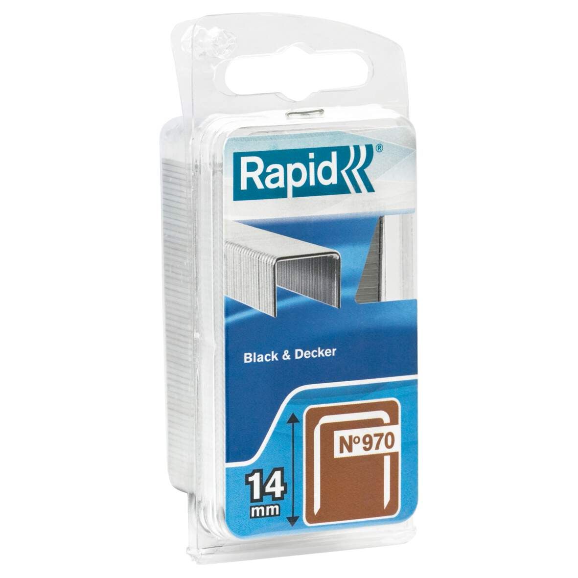 RAPID Heftklammern Stahl 970 06mm Narrow Blister 1Packung=1340 Stück