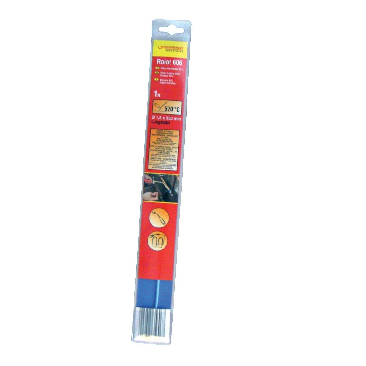 ROTHENBERGER Silber-Hartlötstab umhüllt DM 1,5x333mm
