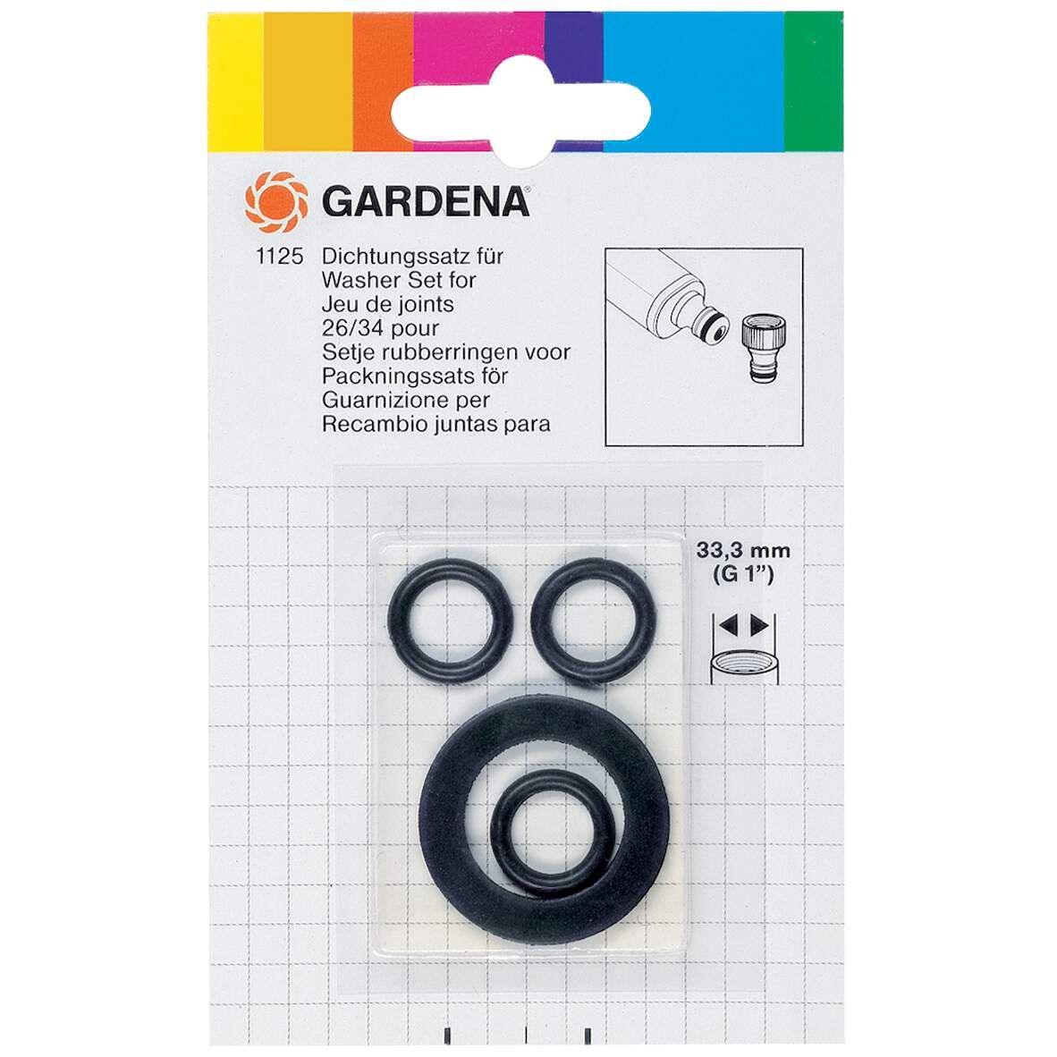 GARDENA Dichtungssatz 1"