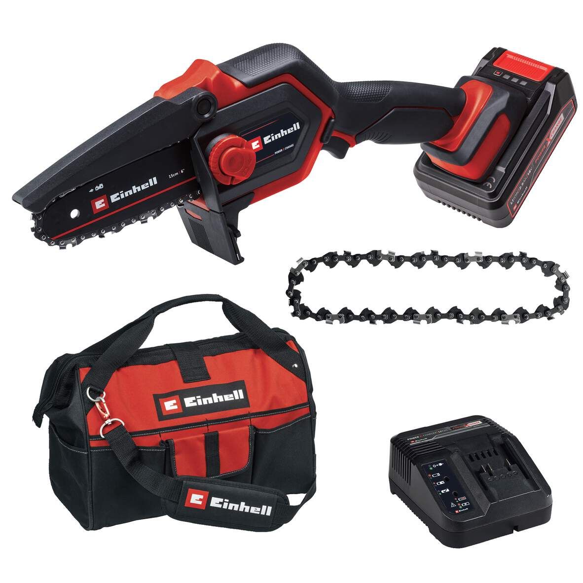 EINHELL Akku-Astsäge GE-PS 18/15 Li Bag Kit