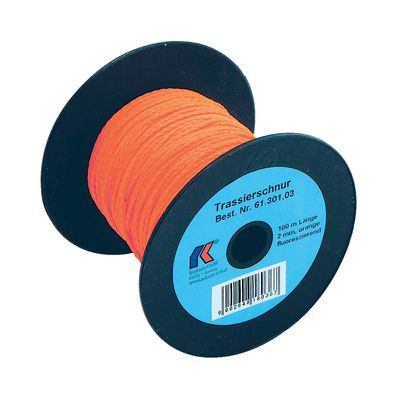 KAUFMANN Trassierschnur 100m, 2mm orange fluoriszierend