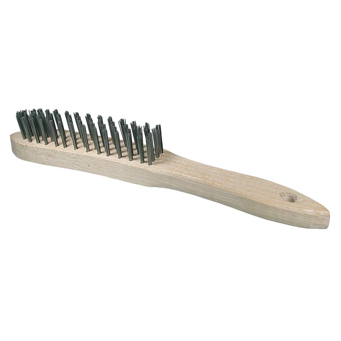 OSBORN Handstielbürste mit Holzgriff glatt 3-reihig 0,35 mm
