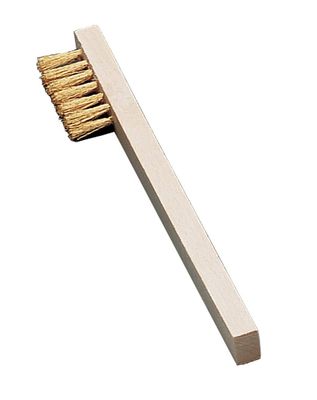 OSBORN Zündkerzenbürste mit Holzgriff Messingdraht 3x6 Reihen 0,20m
