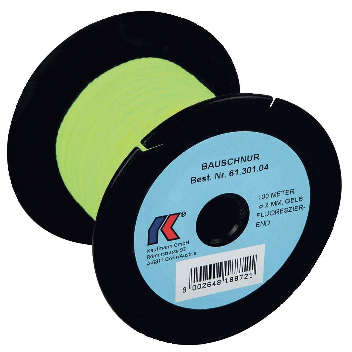 KAUFMANN Maurerschnur 2mmx100m gelb fluoreszierend