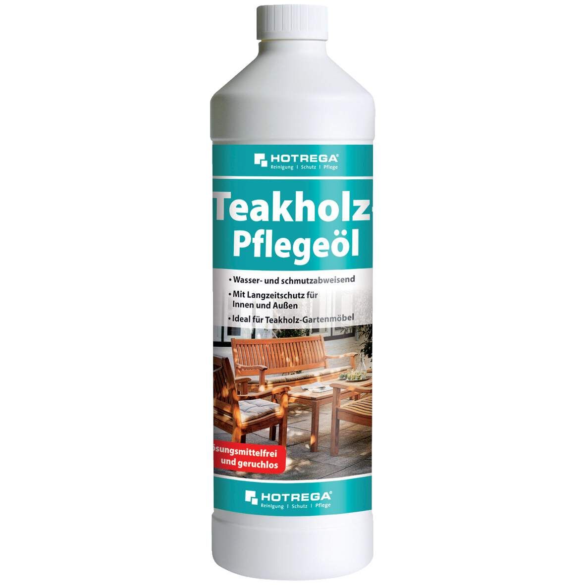 HOTREGA Teak- und Hartholz-Pflegeöl 1 Liter Dose
