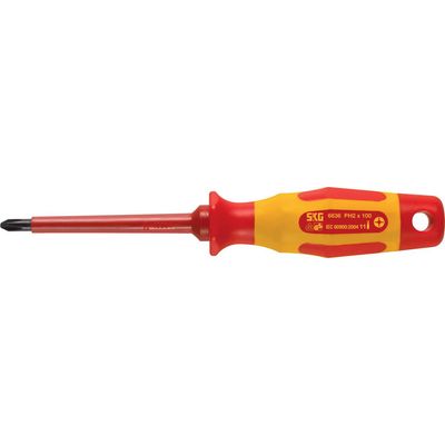SKG Kreuzschlitz-Schraubendreher VDE 2K.-Griff PH0 3,0x60mm